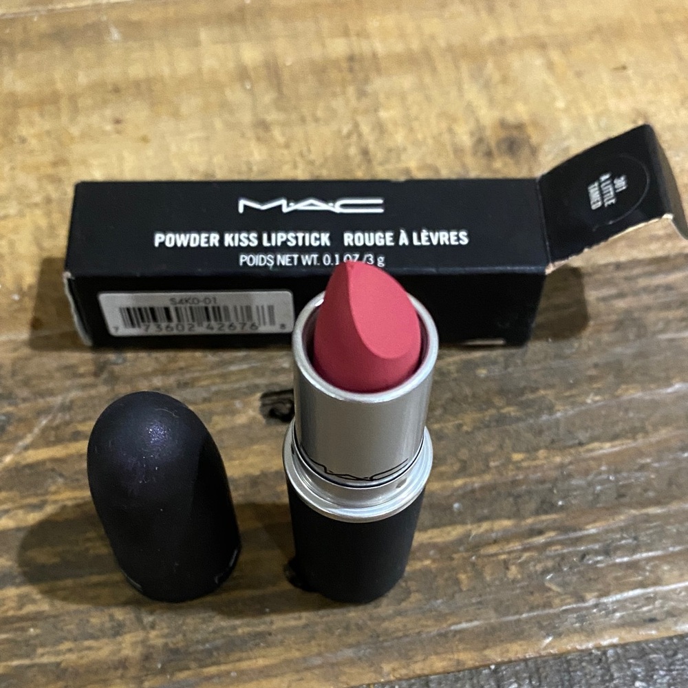 MAC Cosmetics Powder Kiss Lipstick - Vibrant Pink A Little Tamed
